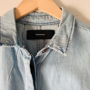 Wood Wood Women’s Denim Jacket Coat Large